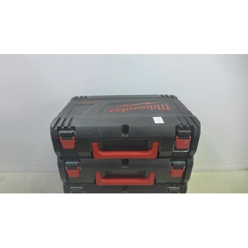 5002 - 4 Milwaukee stacking tool boxes