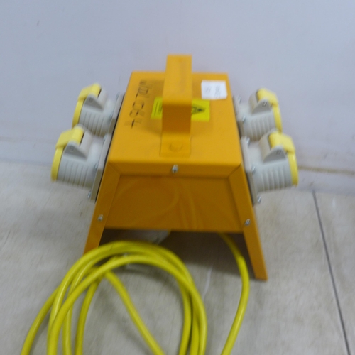 5007 - A Faithful 25 meter, 110V extension reel and a 4 way distribution box