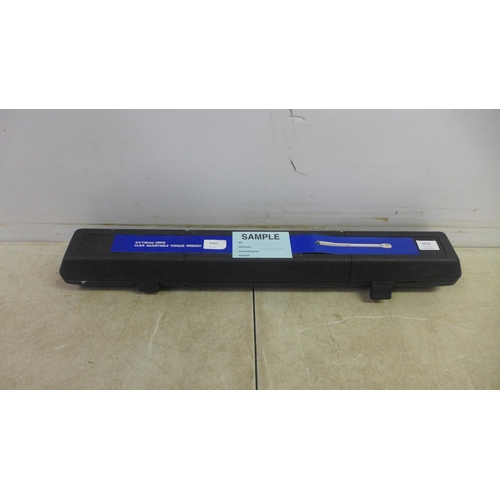 5014 - A cased 3/4” (19mm) drive, click adjustable torque wrench 13/0302* This lot is subject to VAT