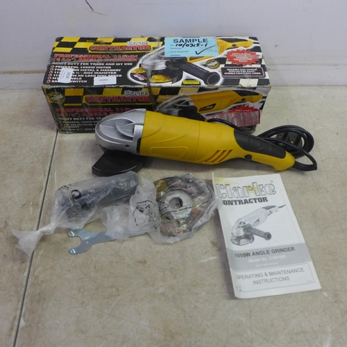 5018 - A Clarke Contractor Professional 115mm (4 1/2”) angle grinder and a Clarke CAT171 sanding drum set 1... 