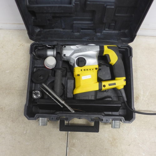 5019 - A Magnesium 1250W 240v 3 function Rotary Impact Drill - with case 15/0125* This lot is subject to VA... 