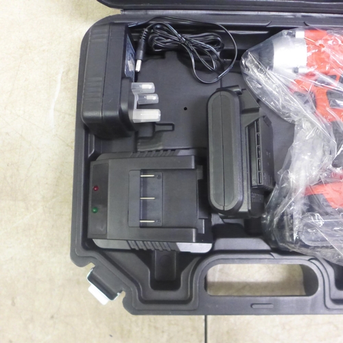 5020 - A Hengyou Rotary Impact Driver with battery and charger in case 16/0333* This lot is subject to VAT