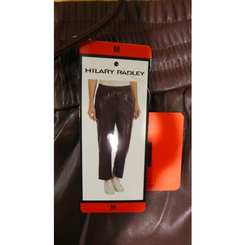 6105 - Large quantity of Hilary Radley faux leather look trousers, various sizes & colours (343) *This lot ... 