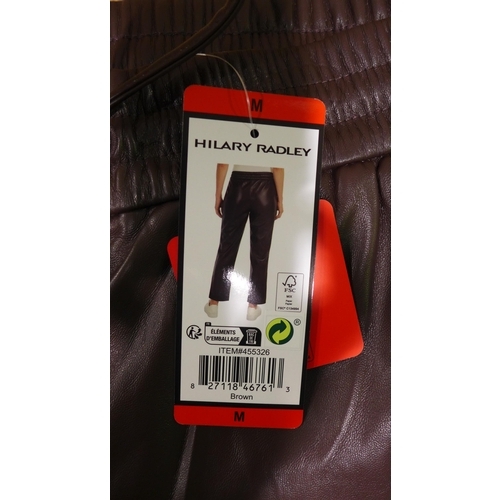 6105 - Large quantity of Hilary Radley faux leather look trousers, various sizes & colours (343) *This lot ... 