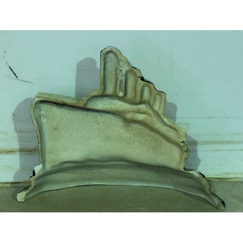 5151 - A cast metal Titanic doorstop* This lot is subject to VAT