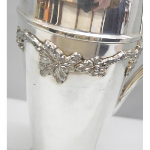 2003 - A Mappin & Webb silver plated cocktail shaker, 33cm