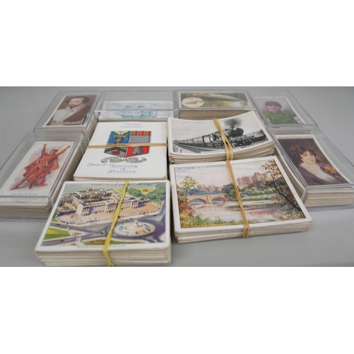 2013 - Cigarette cards; ten complete sets of cigarette cards including Wills 'Fish and Bait', G. P. Phillip... 