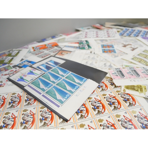 2055 - Stamps; a box file of Great Britain pre and post decimal mint stamps, usable face exceeds £200