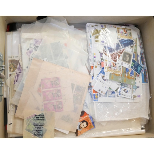 2055 - Stamps; a box file of Great Britain pre and post decimal mint stamps, usable face exceeds £200