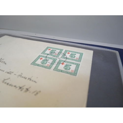 2071 - Stamps; an album of 60 items of Switzerland postal history