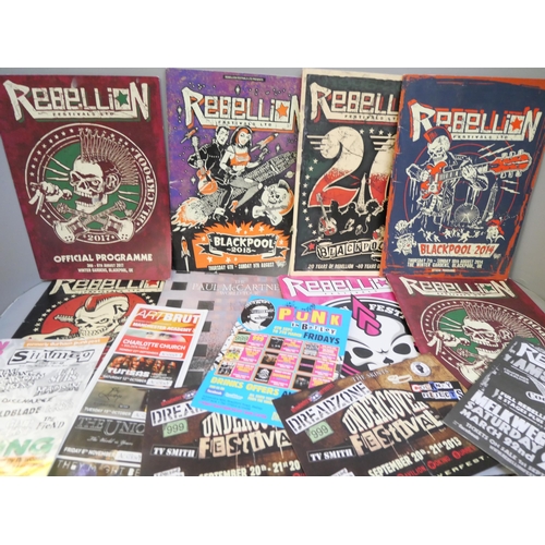 2073 - Rebellion events Punk programmes and a Paul McCartney tour programme