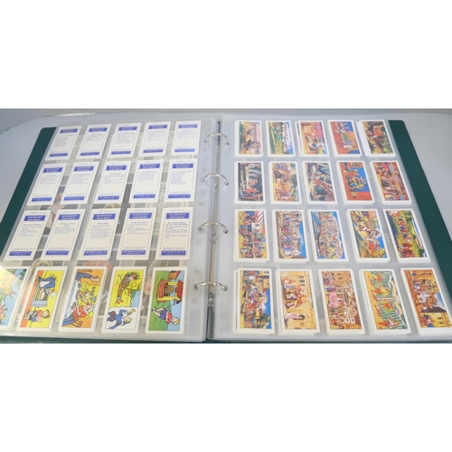 2079 - A folder of cigarette cards, confectionary and tea cards, part and full sets