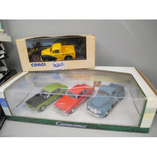 2098 - A collection of die-cast Formula 1 and sports cars, comprises Mini Champs, Onyx, Cararama, Corgi