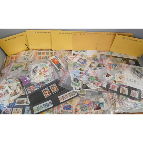 2129 - A collection of stamps and Royal Mail presentation packs, etc.