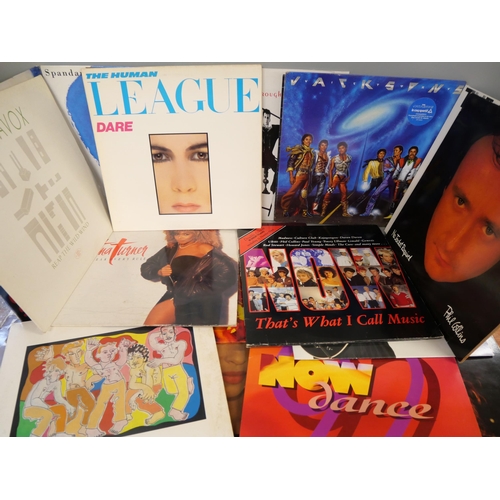 2133 - Thirty 1980's pop LP records