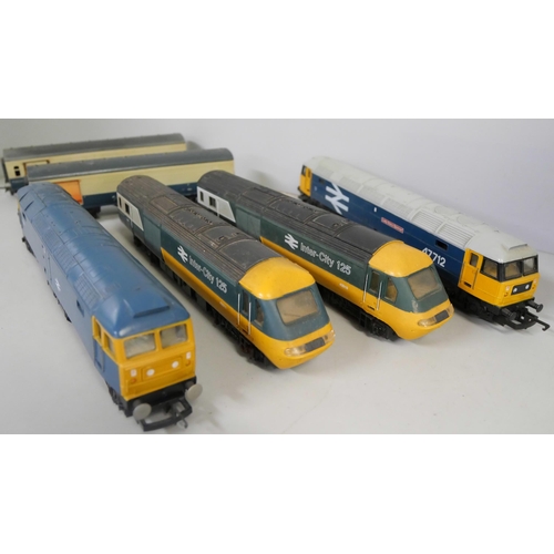 2141 - Four Hornby and Lima OO gauge locos and two coaches