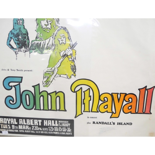 2144 - A John Mayall concert poster, Royal Albert Hall