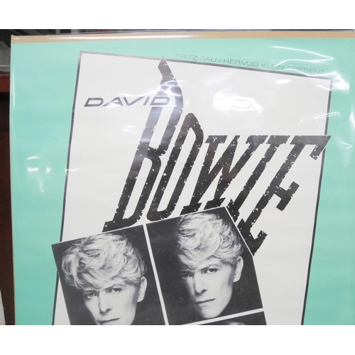 2145 - A David Bowie original concert poster, 1983, German