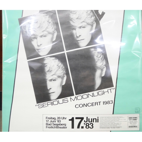 2145 - A David Bowie original concert poster, 1983, German