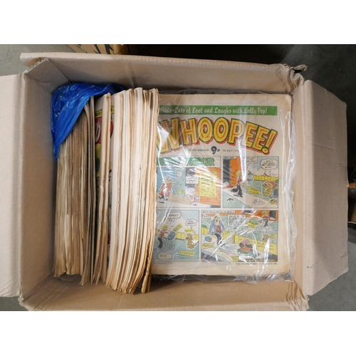 2159 - A collection of Beano, Whoopee and Eagle comics, 1970s and 1980s