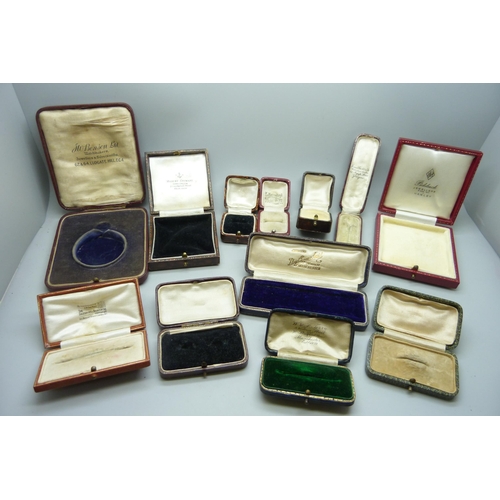 2179 - A collection of vintage jewellery boxes