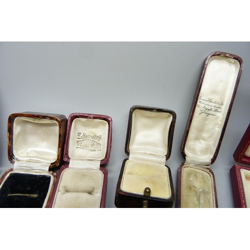 2179 - A collection of vintage jewellery boxes