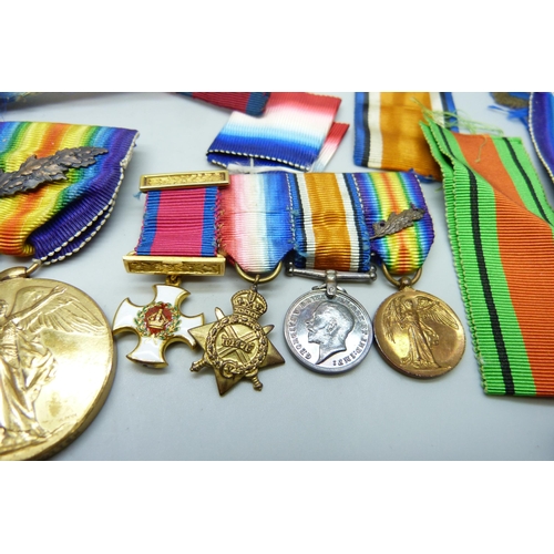 2200 - Medals; a DSO Distinguished Service Order World War I medal group with World War I trio to Lt. Col. ... 