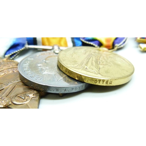 2200 - Medals; a DSO Distinguished Service Order World War I medal group with World War I trio to Lt. Col. ... 