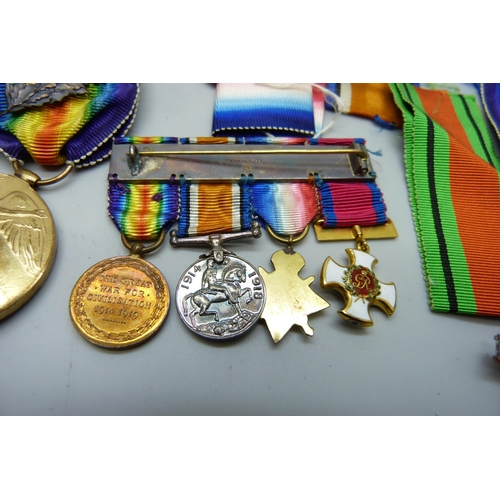 2200 - Medals; a DSO Distinguished Service Order World War I medal group with World War I trio to Lt. Col. ... 