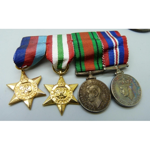 2201 - Medals; World War I medals, a pair to 206463 Dvr. A. Wait RA and a War Medal to 86025 Cpl. W. Kendal... 