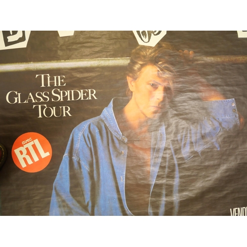 2216 - A David Bowie large original concert poster, Glass Spider Tour 1987, French