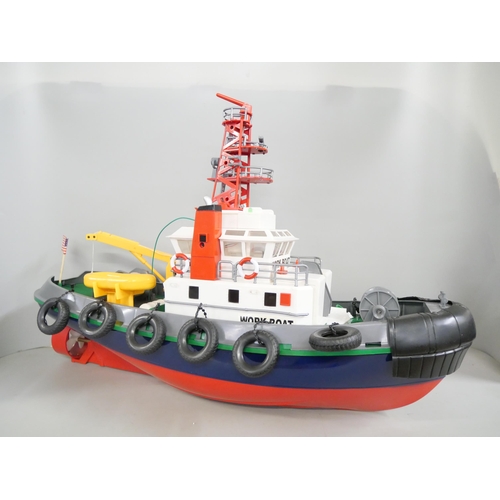 2245 - A toy seaport trawler and hover drone