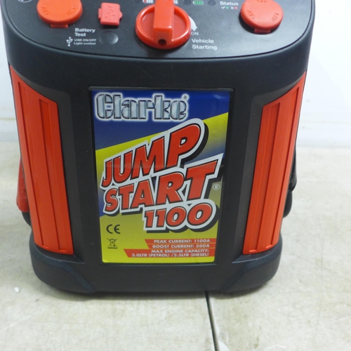 5073 - A Clarke JS1100 Jump Start 1100 powerful jump starter (ideal for home, garage and roadside use 16/01... 