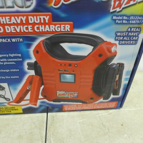 5077 - A Clarke JS1224Li Multi-function heavy duty jump start and device charger 16/0558-1* This lot is sub... 