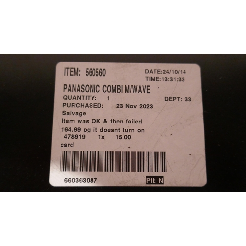 6218 - Panasonic Combi Microwave, Original RRP £164.99 + Vat (346-235) *This lot is subject to Vat