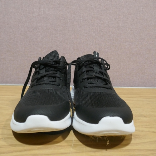 6091 - Skechers with air cooled memory foam trainers, black/white, size UK8  (338)  *This lot is subject to... 