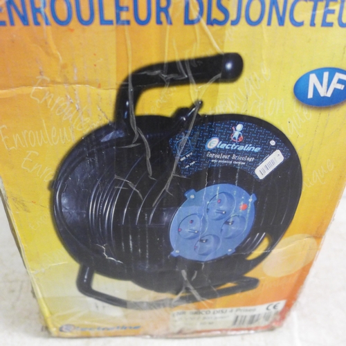 5080 - An Electraline 30 metre 110v extension cable reel 10/0069-1* This lot is subject to VAT