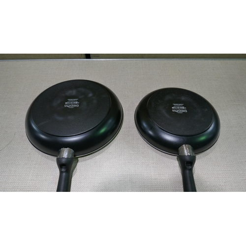 6041 - Greenpan Fry Pan Set  (346-60) *This lot is subject to Vat