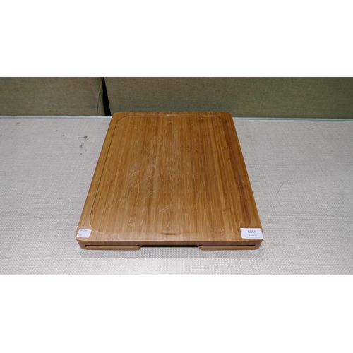 6059 - Bamboo Cutting Board With 7 Mats  (346-222) *This lot is subject to Vat