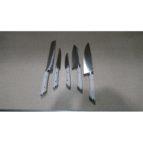 6060 - Cangshan Knife Set 7 piece and Acacia Block   (346-201) *This lot is subject to Vat