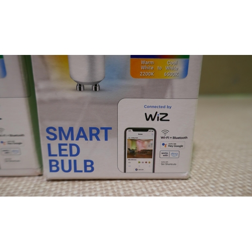 6076 - Two Wiz Smart LED Bulbs  (346-135) *This lot is subject to Vat