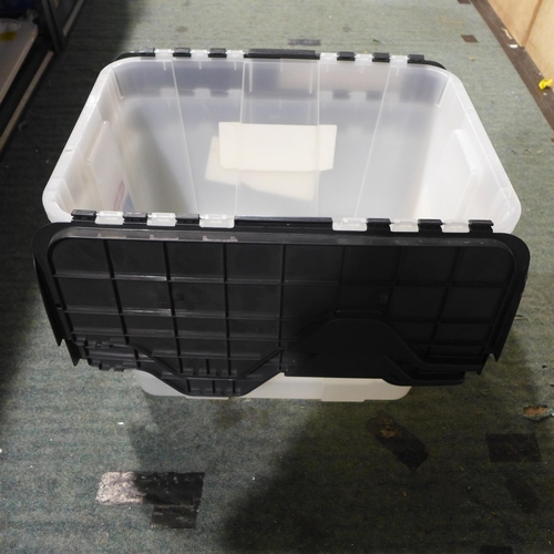 6278 - Fellowes 15C Shredder and Three Tuff Crates 55L (346-206,230-232) *This lot is subject to Vat