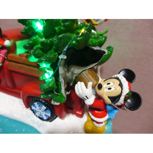 6280 - Christmas Disney Truck and Tree Water Lamp  (346-212,213) *This lot is subject to Vat