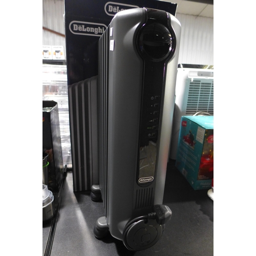 6281 - Delonghi Oil Filled Grey Radiator  (346-202) *This lot is subject to Vat