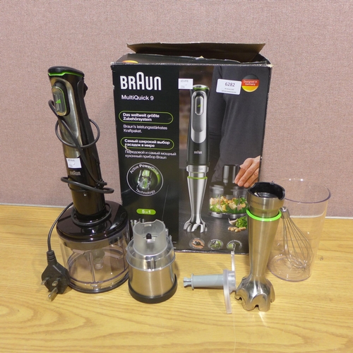 6282 - Braun Hand Blender with accessories  (346-204) *This lot is subject to Vat