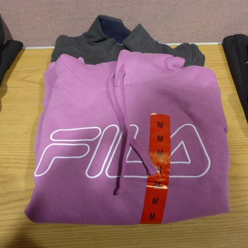 6290 - Quantity of mixed branded hoodies jackets and jumpers to include, Fils, Callaway, Levis, etc. Variou... 