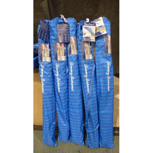 6297 - 5 x Tonny Bahama 2.4m Beach Parasols (346-261) *This lot is subject to Vat