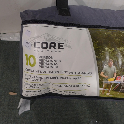 6301 - Core 10 Person Tent, Original RRP £249.99 + Vat (346-77) *This lot is subject to Vat