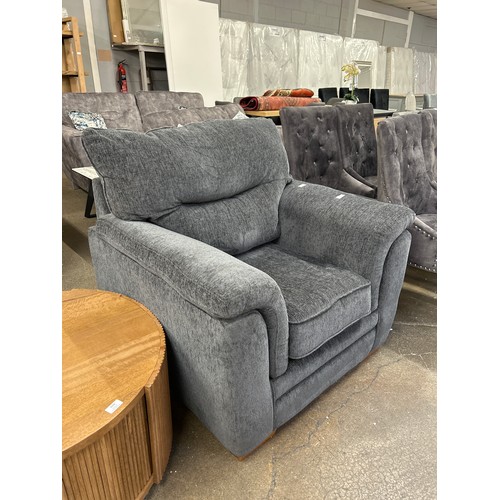 3207 - A pewter upholstered SCS Keaton armchair