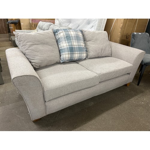 3182 - An SCS beige woven 2 seater sofa